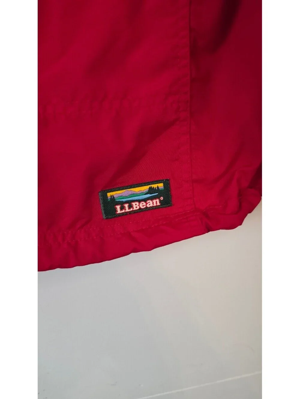 Vintage L.L. Bean Anorak Pullover Jacket Red Packable 90s, Men's XL, #106
